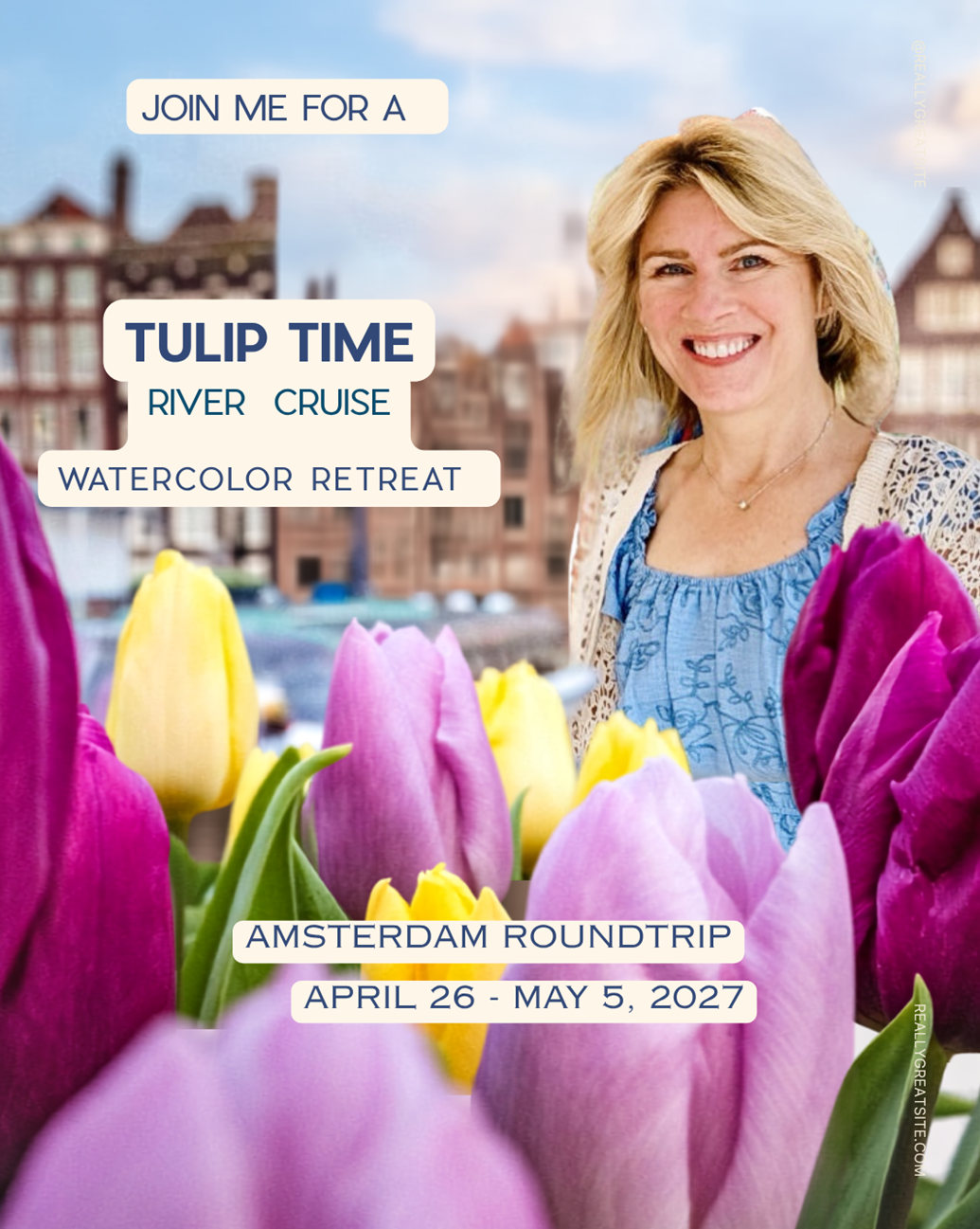 Tulip-Time Watercolor Retreat
